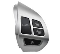 Wivplex Bouton de régulateur vitesse voiture, for Mitsubishi, for ASX 2007 2008 2009 2010 2011 2012, for pièces style Montero, boutons commande multifonctions au volant Interrupteur au volant(BLACK R)