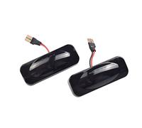 Wivplex Clignotant dynamique, feu de position garde-boue latéral, for Opel, Omega B Stufenheck caravane 1994 - 2003 Voyant de voiture(2PCS Smoked Black)