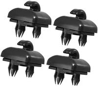 Wivplex Clips de Fixation for Pare-Soleil Voiture en ABS, for, 4 pièces, Noir Clip Pare-Soleil pour Tableau de Bord Automatique
