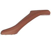 Wivplex contour de poignée de porte de voiture Poignée de porte intérieure voiture, pour BMW, pour série 5 F10 F18 2010-2017, panneau gauche droit, revêtement d'habillage en cuir(Red brown left lhd)