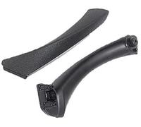 Wivplex contour de poignée de porte de voiture Revêtement d'habillage de traction panneau poignée porte intérieure voiture, pour BMW, pour série 3 E90 E91 316 318 320 325 328(Black left set)
