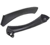 Wivplex contour de poignée de porte de voiture Revêtement d'habillage de traction panneau poignée porte intérieure voiture, pour BMW, pour série 3 E90 E91 316 318 320 325 328(Black right set)
