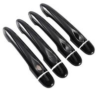 Wivplex Couvercle de poignée porte voiture noir brillant, for Renault, Megane 3 MK3 III 2008 2009 2010 2011 2012 2013 2014 2016 Couvre-poignée de porte extérieure de voiture(BLACK 4dr No Key 1 Button)