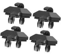 Wivplex Crochet de Fixation for Pare-Soleil Voiture en ABS, for, 4 pièces, Beige Clip Pare-Soleil pour Tableau de Bord Automatique(Schwarz)