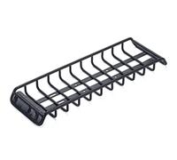 Wivplex DJ 1/10 Metal Roof Slim Warrior Porte-bagages Cadre Porte-bagages Toit étroit Half Rack SCX10 III RC Car Parts Carro De Control à distance Porte-bagages pour voitures Jouet(1 Set)