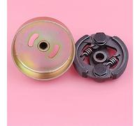 Wivplex Ensemble d'embrayage 75mm avec Tambour d'embrayage à 9 Dents, for Robin, pièce de Moteur de débroussailleuse de Coupe Gazon NB411 Kit d'embrayage pour Tondeuse à Gazon