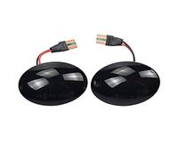 Wivplex Feu de position clignotant dynamique garde-boue latéral, for Ford, for Fiesta, MK3 MK4 KA, for Mondeo, Transit Tourneo Voyant de voiture(Dynamic Smoked Type)