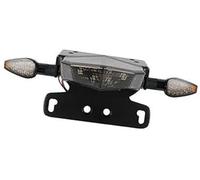 Wivplex Feux clignotants avant arrière, for DRZ400S 2000-2019 DRZ400SM 2005-2019, feu de signalisation frein, clignotant plaque d'immatriculation Témoin lumineux pour moto(BLACK Black)