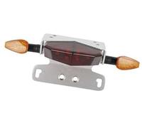 Wivplex Feux clignotants avant arrière, for DRZ400S 2000-2019 DRZ400SM 2005-2019, feu de signalisation frein, clignotant plaque d'immatriculation Témoin lumineux pour moto(BLACK Red)