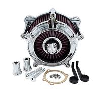 Wivplex Filtre d'admission de filtre à Air pointe Turbine, for Harley, Twin Cam EVO Touring Road King Street Glide Softail FXST Dyna FXR 1993 - 1999 Filtre à air de remplacement pour moto(B)