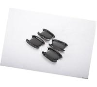 Wivplex for, A4 B8 2009 2010 2011 2012 2013 2014 2015 2016 Couvercle de poignée porte voiture chromé brillant Couvre-poignée de porte extérieure de voiture(Black Bowl)