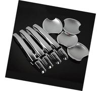 Wivplex for Civic, 2006 2007 2008 2009 2010 2011 Décor de couvercle poignée porte voiture chromé brillant Couvre-poignée de porte extérieure de voiture(Silver Handle Bowl)