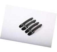 Wivplex for Mazda, 2 2008-2019, for, 3 2010-2019, for, 6 2007-2019, couvercle de poignée porte voiture chromé brillant Couvre-poignée de porte extérieure de voiture(Black No Button)