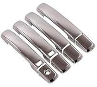 Wivplex for NISSAN, for Qashqai, j10 2007-2013 couvercle de poignée porte voiture chromé brillant Couvre-poignée de porte extérieure de voiture(Silver 2 Buttons)