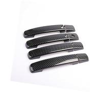 Wivplex for NISSAN, Navara Frontier D40 2005-2013 Couvercle de poignée porte voiture chromé en fibre carbone Couvre-poignée de porte extérieure de voiture(BLACK Carbon 2 Buttons)
