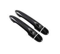 Wivplex For Renault, Clio IV Clio 4 Lutecia 2012-2019 noir brillant en Fiber de carbone poignée de porte de voiture couverture accessoires de style 2013 2014 2015 Coque de poignée de porte(Black 0 key