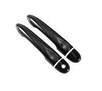 Wivplex for Renault, Clio IV Clio 4 Lutecia 2012-2019 Noir Brillant en Fiber de Carbone poignée de Porte de Voiture Couverture Accessoires de Style 2013 2014 2015 Coque de poignée de Porte(Black 1key