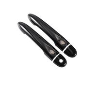 Wivplex for Renault, Clio IV Clio 4 Lutecia 2012-2019 Noir Brillant en Fiber de Carbone poignée de Porte de Voiture Couverture Accessoires de Style 2013 2014 2015 Coque de poignée de Porte(Black 1key
