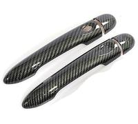 Wivplex for Renault, Zoe ZE 2012 2013 2014 2015 2016 2017 Couvercle de poignée porte voiture en fibre carbone Couvre-poignée de porte extérieure de voiture(BLACK 2dr No Key 1 Button)