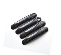 Wivplex for VW, for Bora, A4 MK4 1999~2006 Couvre-poignées de porte voiture en fibre carbone chromée Couvre-poignée de porte extérieure de voiture(BLACK Model 1)