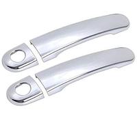 Wivplex for VW, for Golf, 4 MK4, for Volkswagen, Rabbit A4 1J 1997-2006 Couvre-poignées de porte voiture en fibre carbone chromée Couvre-poignée de porte extérieure de voiture(BLACK Model 8)