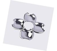Wivplex Garniture de bol couvercle poignée porte voiture en fibre carbone chromée, for Toyota, Probox 2002-2016 réussir Couvre-poignée de porte extérieure de voiture(Silver Bowl)