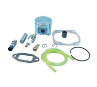 Wivplex Haishine Kit de joint filtre à aiguille segments piston 48 mm, for Husqvarna 365, for Jonsered, 2065 2165 tronçonneuse avec bougie d'allumage et conduite carburant Kit piston pour tronçonneuse