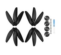 Wivplex Hélice à trois pales, hélices légères, remplacement de, ventilateurs d'aile, pièces rechange, accessoires, for Mavic, for MINI, /Mini 2 Drone Ensemble de pales d'hélice de drone(Schwarz)