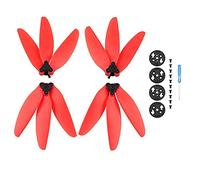 Wivplex Hélice à trois pales, hélices légères, remplacement de, ventilateurs d'aile, pièces rechange, accessoires, for Mavic, for MINI, /Mini 2 Drone Ensemble de pales d'hélice de drone(Rot)