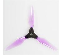 Wivplex Hélice FPV pliable à 3 pales 5,1 pouces, x 4,75 for drone RC Nazgul5 XL5 SL5 LAL5 Racing Freestyle Ensemble de pales d'hélice de drone(2Pairs Black Purple)