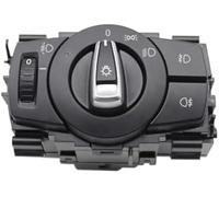 Wivplex Interrupteur de phare avant de voiture, for BMW, for séries 1 3 X1 E87 E82 E90 E91 E92 E93 E84 61319169404 Interrupteur de phare(BLACK 17)