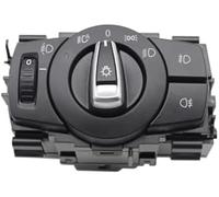 Wivplex Interrupteur de phare avant de voiture, for BMW, for séries 1 3 X1 E87 E82 E90 E91 E92 E93 E84 61319169404 Interrupteur de phare(BLACK 8)