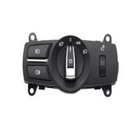Wivplex Interrupteur de phare avant multifonction for BMW, série 5, 6, 7, X3, X4, F10, F11, F07, F06, F01, F25, F26, 61319192744, installation facile Interrupteur de phare(BLACK Model B)