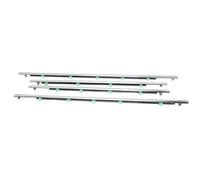 Wivplex Joints d'étanchéité en caoutchouc chromé for vitres extérieures, for CRV 2007-2011, ABS, 4 pièces Joint d'étanchéité pour vitres latérales de voiture