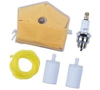 Wivplex Kit de bougies d'allumage et tuyau filtre à air carburant, for tronçonneuse Husqvarna 51/55, Rancher, EU1 EPA #503898101. Pièces rechange Bougie d'allumage pour tondeuse à gazon