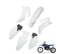Wivplex Kit de carénage en Plastique TTR125, TTR110 TTR 125 2008 2009 2010 2011 2012 2013 2014 2015 et Moto Tout-Terrain 110-200CC kit d'aile de carénage(White)