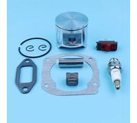 Wivplex Kit de joints d'axe segment Piston 48mm, for Husqvarna, 365 XP spécial, for Jonsered, 2065 CS 2165, for tronçonneuse EPA WT Kill Switch, roulement à aiguilles Kit piston pour tronçonneuse