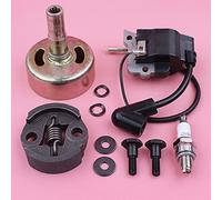 Wivplex Kit de rondelle de Boulon de Bobine d'allumage de Tambour d'embrayage à 9 Dents GX25 GX 25, pièce de Rechange for Moteur de Tondeuse à Gazon 4 Temps Kit d'embrayage pour Tondeuse à Gazon