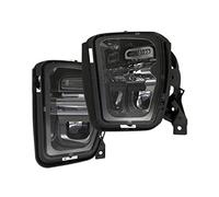 Wivplex Lot de 2 feux antibrouillard à LED for pare-chocs avant Ram 1500 2013-2018, feu noir 68104821AC 68104820AC Ensemble de phares antibrouillard avant pour voitu