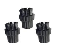Wivplex Lot de 3 têtes brosse en laiton et nylon for nettoyeur à vapeur X500 X700 Accessoires pour nettoyeurs vapeur