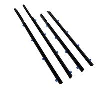 Wivplex Lot de 4 moulures fenêtre en caoutchouc for garniture 72450-TR0-A01 72410-TR0-A01 72950-TR0-A01 72910-TR0-A01 Joint d'étanchéité pour vitres latérales de voiture