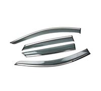 Wivplex Lot de 4 pare-soleil for fenêtre, for Mitsubishi Galant 9 308 2004~2012 2005, pare-fumée, déflecteur, pluie, sourcils, accessoire Déflecteur solaire de porte de voiture(Black TRANSPARENT)