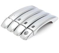 Wivplex Nouvel autocollant de couverture bol poignée porte voiture chromé en Fiber carbone, for, Q5 2008 - 2016 Couvre-poignée de porte extérieure de voiture(Silver Handle)