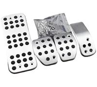 Wivplex Pédale Pad, for Peugeot, 207 301 307 208 2008 308 408 Accessoires Gaz Frein Repose-Pied Pédale Couverture Modifiée Pédale d'embrayage de Voiture(Black MT)