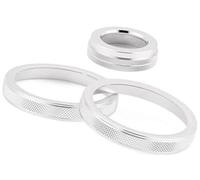 Wivplex Pièces d'autocollants de bouton automatique, for C GLS GLK GLE CLS SLC G W204 X166 W218 R172, autocollants de garniture de bouton de commutateur de contrôle de volume de climatisation de voitu