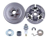 Wivplex Pignon de Tambour d'embrayage 3/8 ", for STIHL, 017 018 021 023 025 MS170 MS180 MS210 MS230 MS250 tronçonneuse 1123 640 2003 W roulement à Aiguilles Kit d'embrayage pour Tondeuse à Gazon