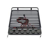Wivplex Porte-Bagages de Toit 1/10 RC Crawler D90, for Axial, SCX10 90046 avec Barre Lumineuse Galerie de Toit pour Voiture Jouet(A)
