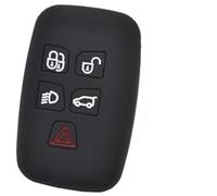 Wivplex Porte-clés de Voiture à 4 ou 5 Boutons, for Land, for Rover, for Range, for Rover, Sport Vogue Evoque Discovery, Coque de Protection en Silicone for télécommande Housse de clé de Voiture