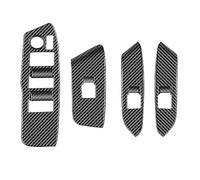 Wivplex RHD - bouton de levage de fenêtre en Fiber de carbone, panneau d'accoudoir de porte, for Toyota, Sienta 2022 2023 Garniture d'interrupteur de fenêtre