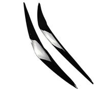 Wivplex Sourcils de phare, for F20 F21 1, for série 116d 118i 120i 120d M140i 2015-2018, for Lci ABS Gloss Headlight Evil Eyebrows Eyelids Garniture de sourcils pour phares de voiture(BLACK Gloss Blac